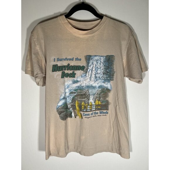 Vintage 90s Eagle Niagara Falls New York single stitch graphic tee sz M skater - Picture 1 of 11